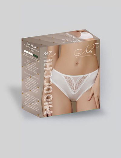 Трусики слипы Mioocchi NOLA 8421 perla, Цвет: perla (жемчуг), Размеры: S, изображение 4