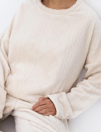 Тёплый домашний комплект Sensis BRIDGET, Цвет: молоко, Размеры: S, изображение 5