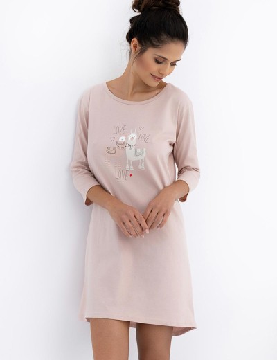 Ночная сорочка Sensis LAMA, Цвет: бежевый, Размеры: L/XL, изображение 3