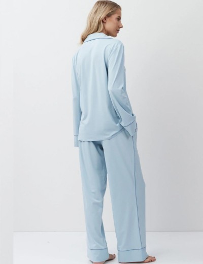 Пижама женская со штанами Aruelle BREA, Цвет: светло-голубой, Размеры: L, изображение 3