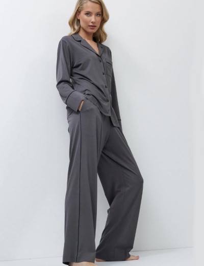 Женская пижама Aruelle CADANCE GREY, Цвет: тёмно-серый, Размеры: L, изображение 2