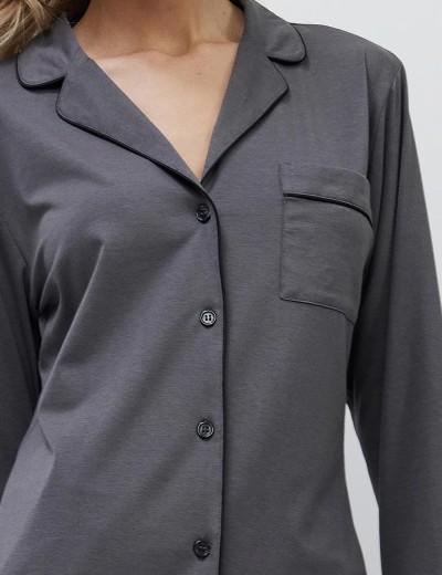 Женская пижама Aruelle CADANCE GREY, Цвет: тёмно-серый, Размеры: L, изображение 4