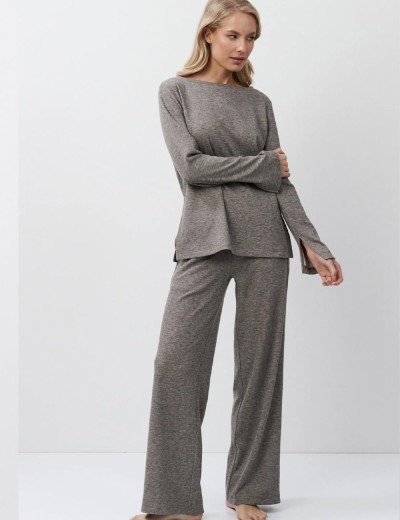 Домашний костюм Aruelle DAVINA SET BROWN, Цвет: тауп, Размеры: L, изображение 2