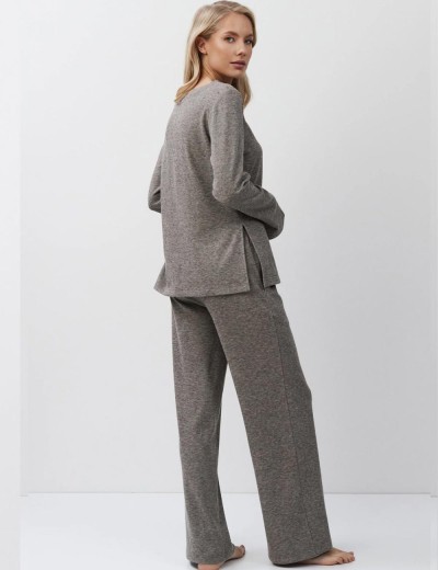 Домашний костюм Aruelle DAVINA SET BROWN, Цвет: тауп, Размеры: L, изображение 3