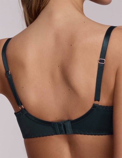 Мягкий бюстгальтер с подкроем Ava LUXURY 2175 M azure, Цвет: морской, Размеры: 75E, изображение 5