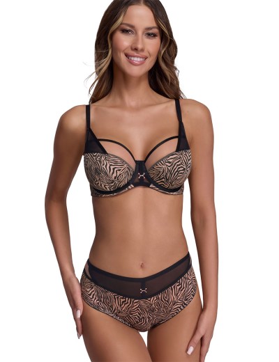 Бюстгальтер полупоролон Ava REBEL 2192 PU animal print, Цвет: тигр, Размеры: 85D, изображение 6