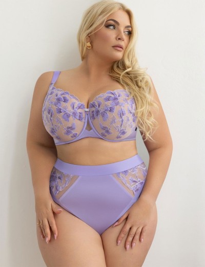 Бюстгальтер с подкроем Kris Line LILI soft full cup, Цвет: сиреневый, Размеры: 70E, изображение 4