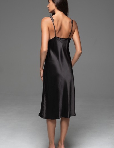 Сорочка с кружевными бретелями Mia-Amore ADELAIDA 4668 черный, Цвет: черный, Размеры: L, изображение 4