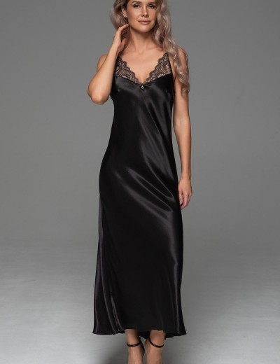 Сорочка с кружевной спинкой Mia-Amore ADELAIDA 4704 черный, Цвет: черный, Размеры: 5XL, изображение 4