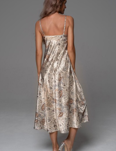 Длинная сорочка на бретелях Mia-Amore LIVIA 4356, Цвет: мультицвет, Размеры: 4XL, изображение 3