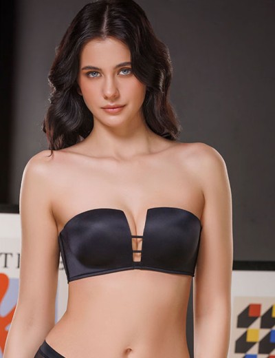 Бюстгальтер планж пуш-ап Mioocchi NAOMI 8313 nero, Цвет: nero (черный), Размеры: 70B, изображение 2