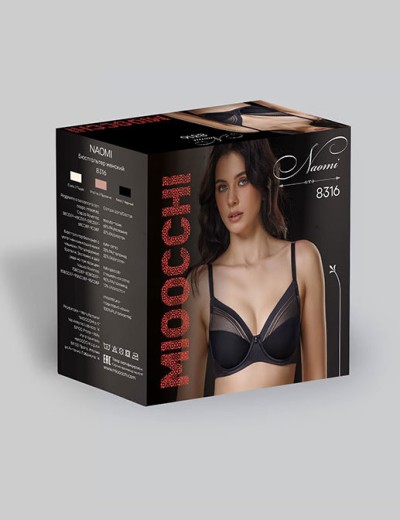 Бюстгальтер с уплотненными чашками Mioocchi NAOMI 8316 cipria, Цвет: cipria (пудровый), Размеры: 80E, изображение 3