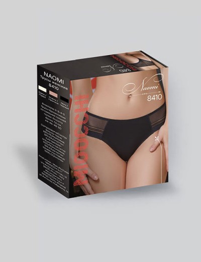 Трусики бразилиана Mioocchi NAOMI 8410 nero, Цвет: nero (черный), Размеры: M, изображение 4