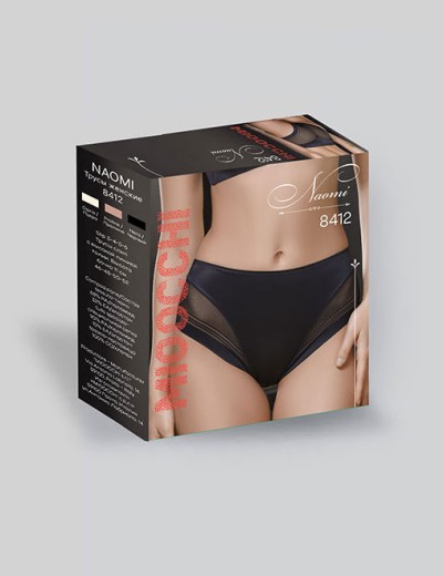 Трусы слипы высокие Mioocchi NAOMI 8412 praline, Цвет: praline (пралине), Размеры: M, изображение 3