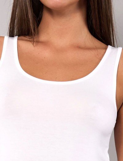 Майка из модала широкие бретели Sielei TODAY 6004 milk, Цвет: milk (молоко), Размеры: L, изображение 3