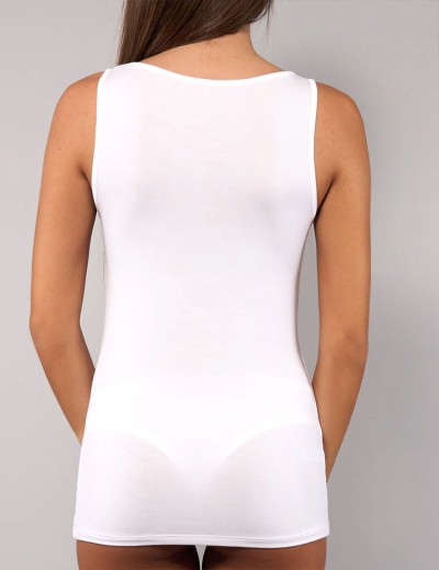 Майка из модала широкие бретели Sielei TODAY 6004 milk, Цвет: milk (молоко), Размеры: L, изображение 4