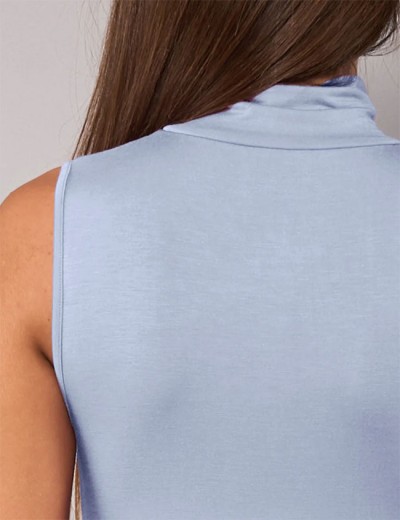 Майка с высоким воротом Sielei TODAY 6006 denim, Цвет: denim (джинсовый), Размеры: S, изображение 3