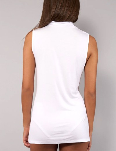 Майка с высоким воротом Sielei TODAY 6006 milk, Цвет: milk (молоко), Размеры: S, изображение 2