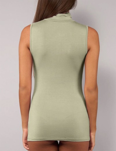 Майка с высоким воротом Sielei TODAY 6006 verde militare, Цвет: verde militare (зелё, Размеры: S, изображение 2