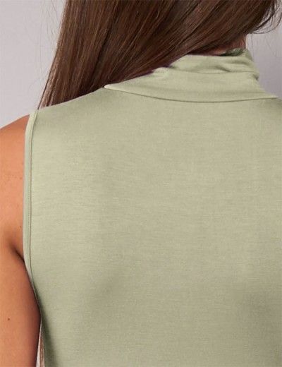 Майка с высоким воротом Sielei TODAY 6006 verde militare, Цвет: verde militare (зелё, Размеры: S, изображение 3