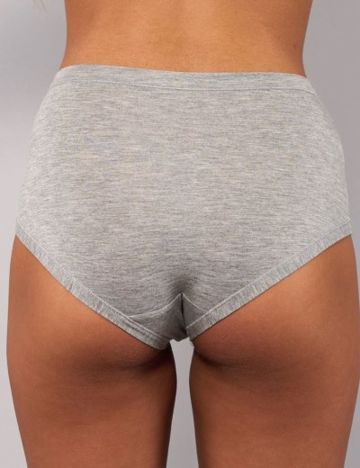 Трусы слип-миди из модала Sielei TODAY 6009 grigio melange, Цвет: grigio melange (серы, Размеры: L, изображение 2