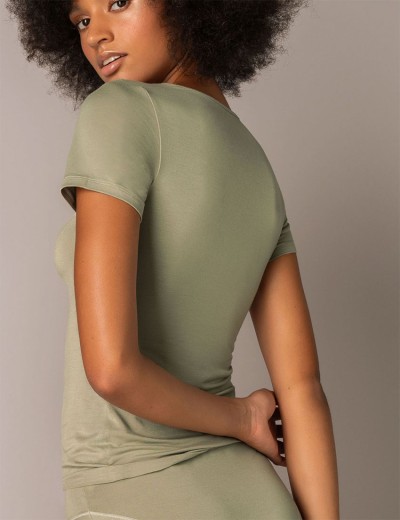 Футболка с коротким рукавом Sielei TODAY 6010 verde militare, Цвет: verde militare (зелё, Размеры: L, изображение 2