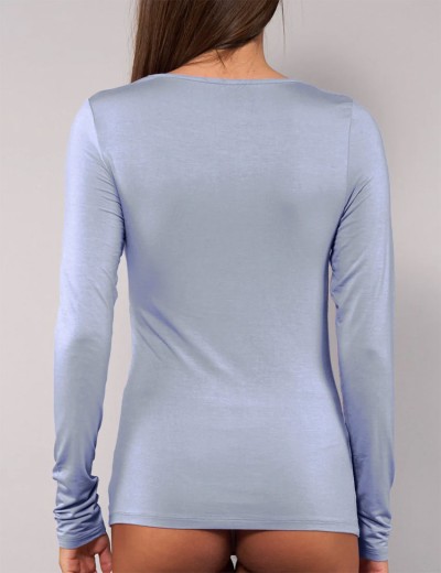 Футболка с длинным рукавом Sielei TODAY 6012 denim, Цвет: denim (джинсовый), Размеры: L, изображение 2