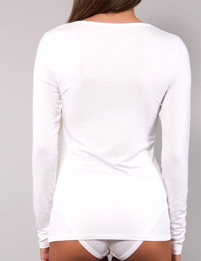 Футболка с длинным рукавом Sielei TODAY 6012 milk, Цвет: milk (молоко), Размеры: L, изображение 2