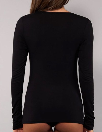 Футболка с длинным рукавом Sielei TODAY 6012 nero, Цвет: nero (черный), Размеры: L, изображение 4