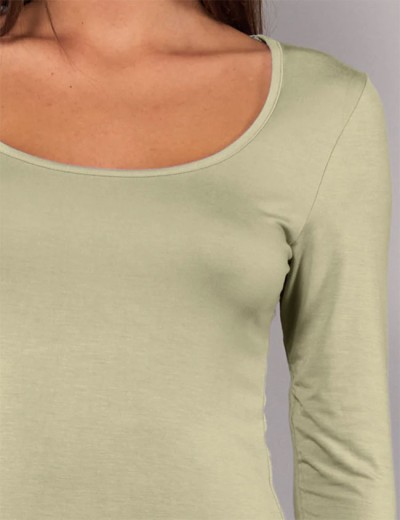 Футболка с длинным рукавом Sielei TODAY 6012 verde militare, Цвет: verde militare (зелё, Размеры: L, изображение 3