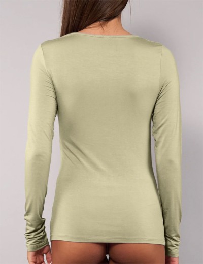 Футболка с длинным рукавом Sielei TODAY 6012 verde militare, Цвет: verde militare (зелё, Размеры: L, изображение 2