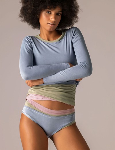 Кофта с вырезом-лодочкой Sielei TODAY 6014 denim, Цвет: denim (джинсовый), Размеры: L, изображение 4