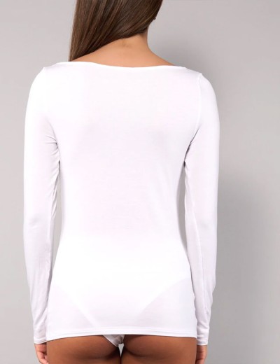 Кофта с вырезом-лодочкой Sielei TODAY 6014 milk, Цвет: milk (молоко), Размеры: L, изображение 2