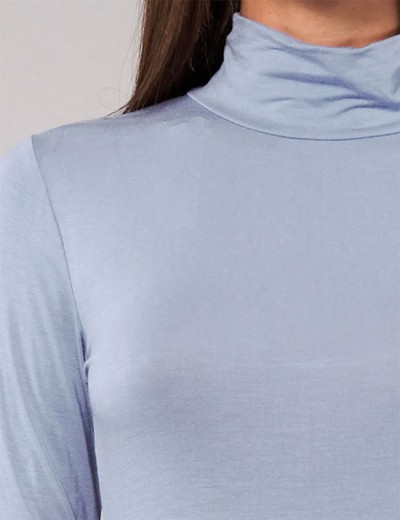 Боди-водолазка Sielei TODAY 6018 denim, Цвет: denim (джинсовый), Размеры: M, изображение 3