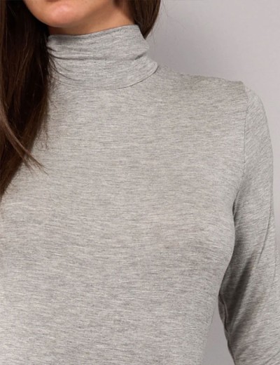 Боди-водолазка Sielei TODAY 6018 grigio melange, Цвет: grigio melange (серы, Размеры: M, изображение 3