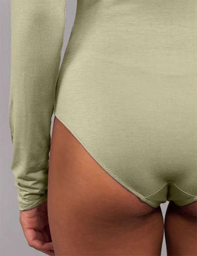 Боди-водолазка Sielei TODAY 6018 verde militare, Цвет: verde militare (зелё, Размеры: M, изображение 4