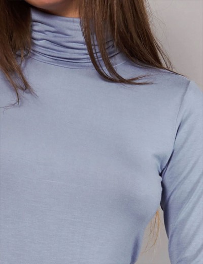 Водолазка из модала Sielei TODAY 6020 denim, Цвет: denim (джинсовый), Размеры: S, изображение 3