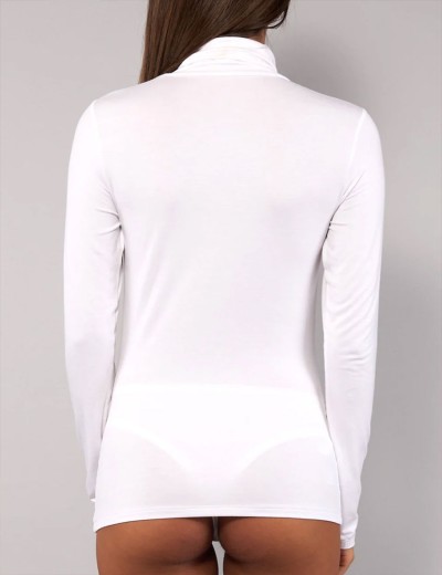 Водолазка из модала Sielei TODAY 6020 milk, Цвет: milk (молоко), Размеры: L, изображение 2