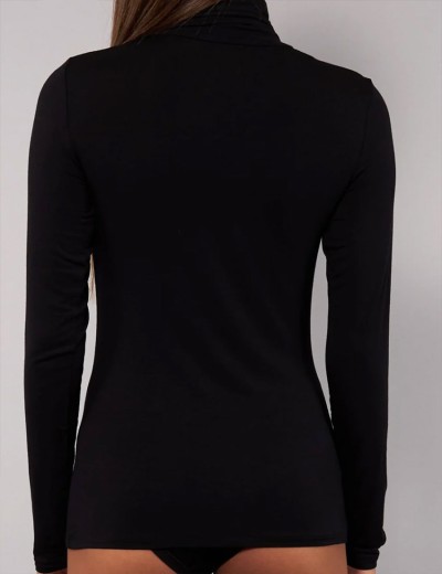 Водолазка из модала Sielei TODAY 6020 nero, Цвет: nero (черный), Размеры: XL, изображение 2