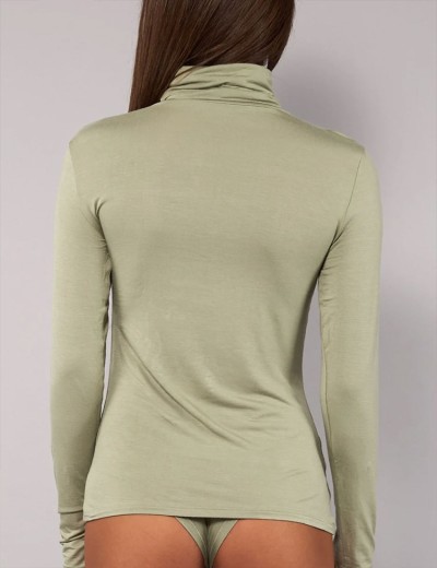 Водолазка из модала Sielei TODAY 6020 verde militare, Цвет: verde militare (зелё, Размеры: L, изображение 2