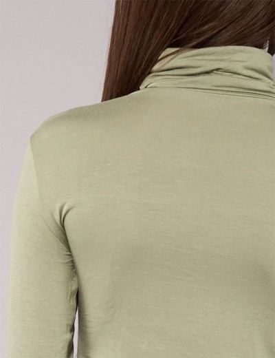 Водолазка из модала Sielei TODAY 6020 verde militare, Цвет: verde militare (зелё, Размеры: L, изображение 4