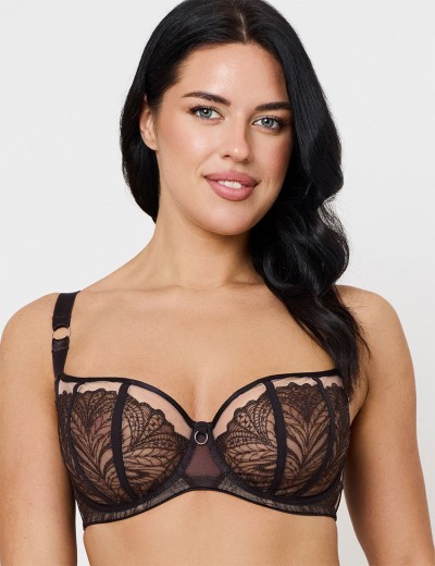 Мягкий бюстгальтер балконет Subtille SILVIA CHOCO balconette soft, Цвет: шоколадный, Размеры: 75E, изображение 3