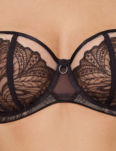 Мягкий бюстгальтер балконет Subtille SILVIA CHOCO balconette soft, Цвет: шоколадный, Размеры: 75E, изображение 5