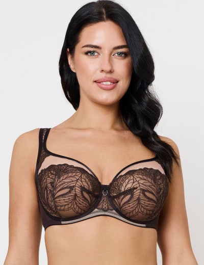 Бюстгальтер с мягкой чашкой Subtille SILVIA CHOCO soft full cup, Цвет: шоколадный, Размеры: 70J, изображение 3