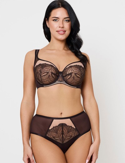 Трусы высокие Subtille SILVIA CHOCO high-waist, Цвет: шоколадный, Размеры: L, изображение 3