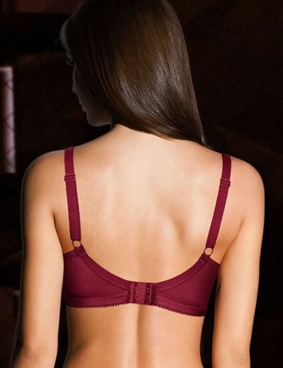 Бюстгальтер на поролоне Albina L COMFORT 8082 бургундия, Цвет: бургундия, Размеры: 90D, изображение 3