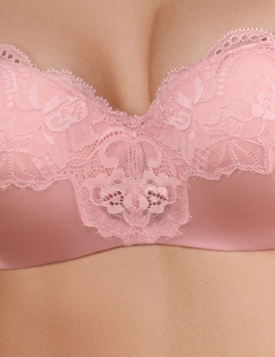 Бюстгальтер бандо пуш-ап Amelie MILANA 2317 розовый, Цвет: розовый, Размеры: 80D, изображение 3