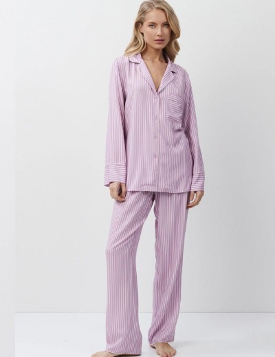 Вискозная пижама с брюками Aruelle MARGARETH, Цвет: лаванда, Размеры: XS, изображение 2