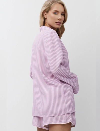 Вискозная пижама с шортами Aruelle MARGARETH, Цвет: лаванда, Размеры: L, изображение 2