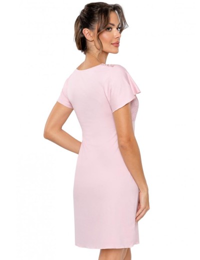 Сорочка с короткими рукавами Donna LUIZA nightdress powder pink new, Цвет: розовый, Размеры: L, изображение 3 Сорочка с короткими рукавами Donna LUIZA nightdress powder pink new, Цвет: розовый, Размеры: L, изображение 3